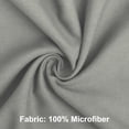 thumbnail image 2 of Super Soft 1800 Count Microfiber Flat Sheet, Durable and Anti-fading Bed Top Sheet with Hem, Twin, 66 x 96 Inches, Smoke Gray, 2 of 5