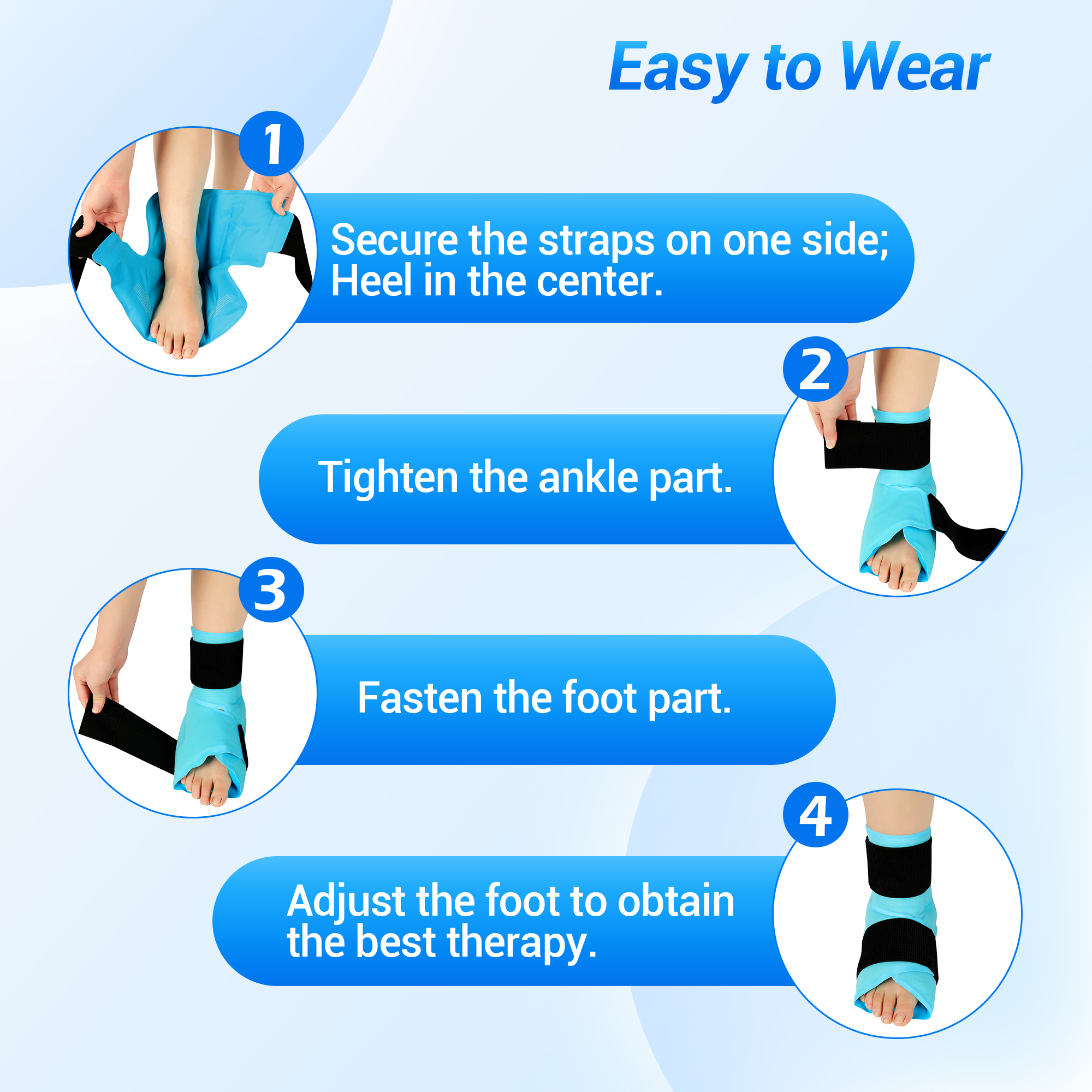 Comfytemp Large Ankle Foot Ice Pack Wrap photo 7