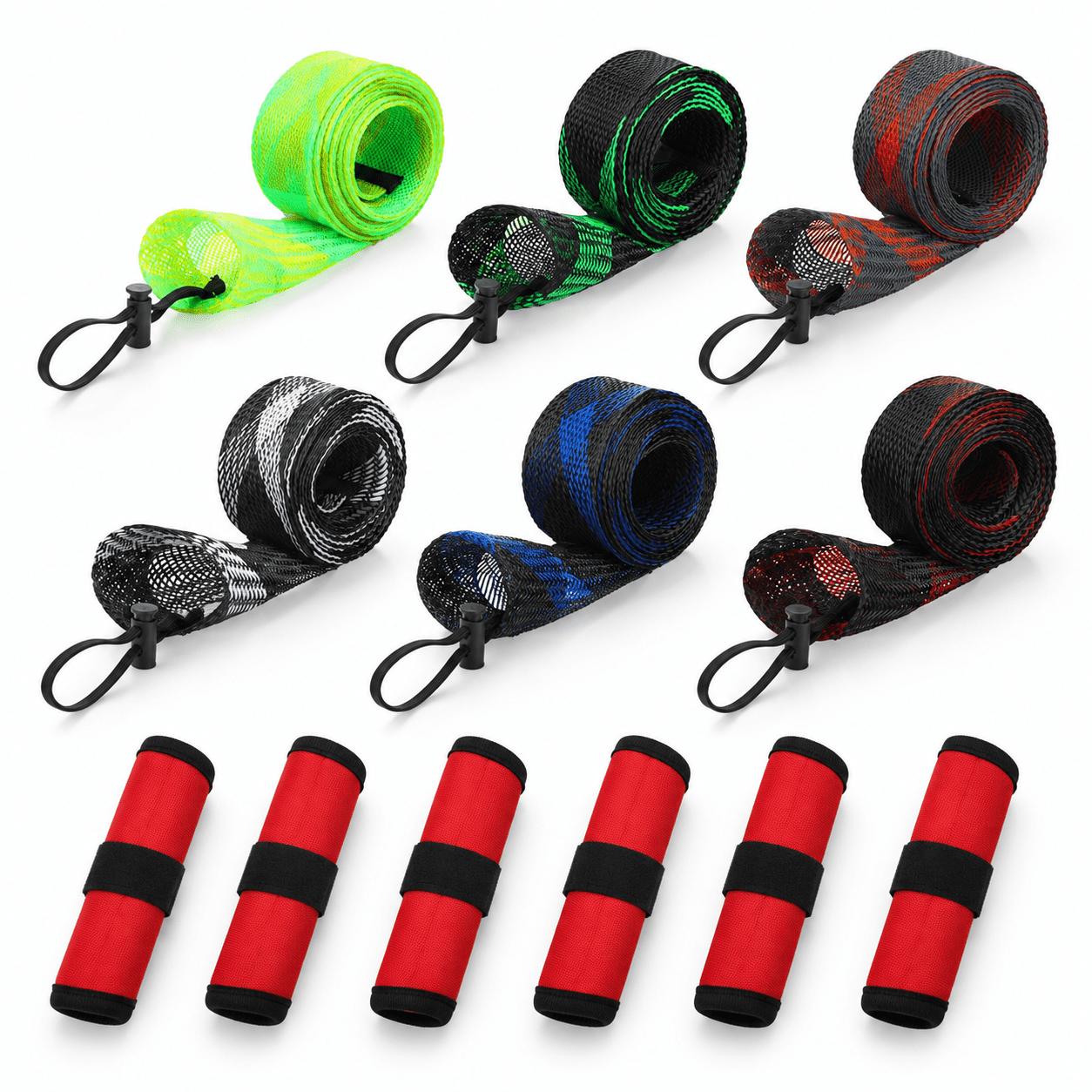12 Fishing Rod Sleeves And Lure Wraps For Rods Poles Red