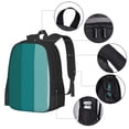 thumbnail image 2 of Balery Teal Color Mochila para hombre y mujer - Tela Oxford 600D resistente - Gran capacidad, resistente al agua, ideal para la escuela, viajes y senderismo, 2 of 6