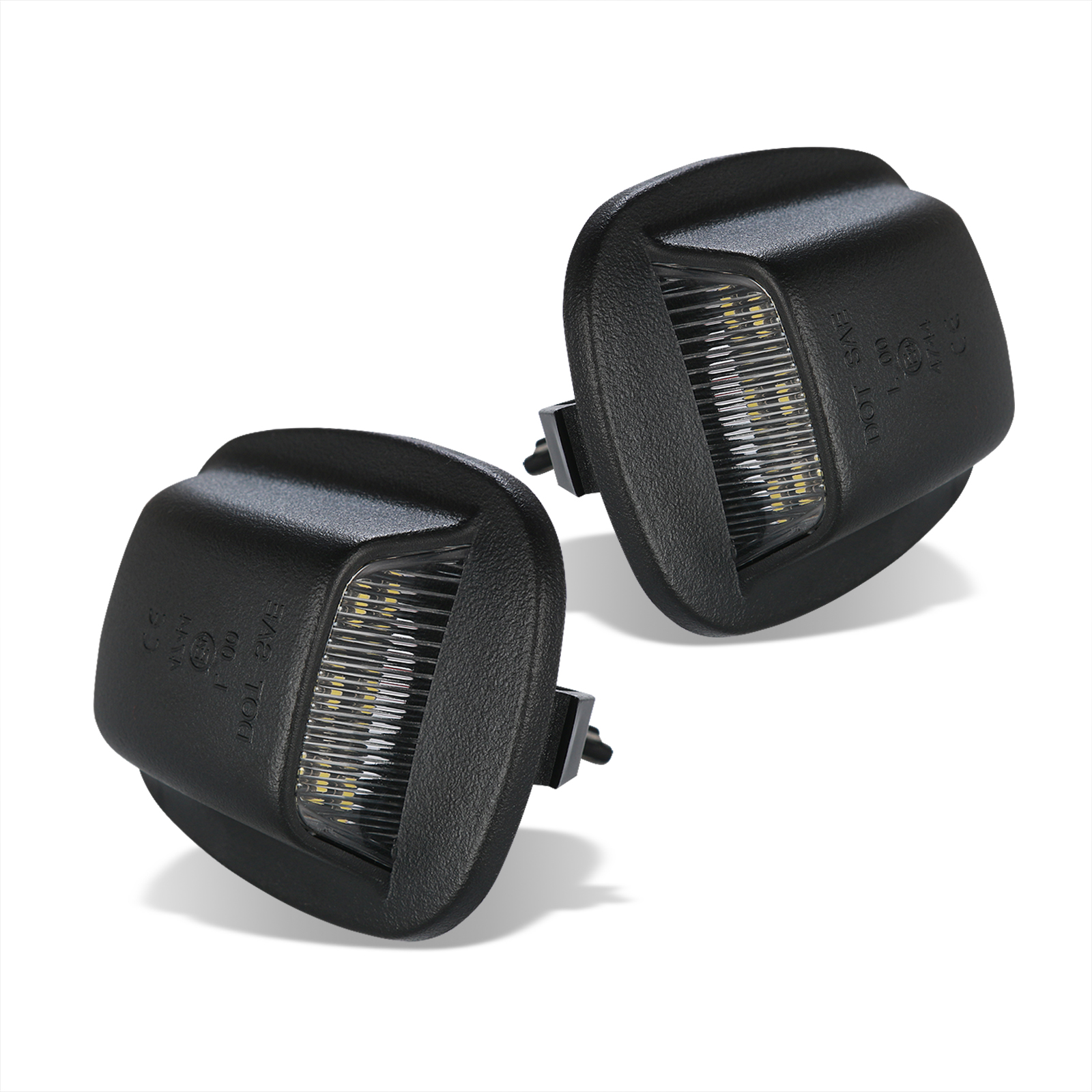 AJP Distributors White SMD LED Bumper License Plate Lights Tag Lamps Assembly Pair Set Compatible/Replacement For Nissan Xterra Frontier WD22 D22 1994 1995 1996 1997 1998 1999 2000 2001 2002 2003 2004