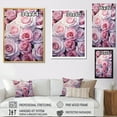 thumbnail image 4 of Designart "Soft Pink Rose Bloom" Roses Floater Framed Canvas Art Print, 4 of 5