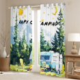 thumbnail image 2 of Erosebridal Travel Trailer Blackout Curtains Set of 2 (52x84 Each),Happy Camping Window Curtains For Camper Gifts, 2 of 7