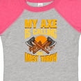 thumbnail image 4 of Inktastic Axe Throwing Funny Boys or Girls Baby Bodysuit, 4 of 5