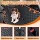 thumbnail image 3 of Funda Impermeable para Asiento de Auto para Perros NECKORY para Asiento Trasero Negra/Naranja, 3 of 7