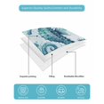 thumbnail image 4 of Twin XL Quilt Bedding Set, Ocean Seahorses Reversible Summer Quilt 3 Pieces, Coastal Animals Seaweed Strafish Compass Blue Lightweight Bedspreads Coverlets with 2 Pillow Shams for All Seasons, 4 of 5