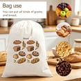 thumbnail image 2 of Reusable Beeswax Bread Bag with Drawstring & Zipper Closure, Cotton Wax Food Storage Bag for Homemade Sourdough Bread, Artisan Loaf, Baguette, Large 17 x 13 Inch, Keep Fresh Longer for Kitchen, 2 of 9