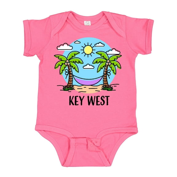 Inktastic Summer Vacation in Key West Boys or Girls Baby Bodysuit
