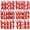 Red, variant on Sinekong 24 Sheets Glitter Gold Letter Stickers Large Bulletin Board Letters 256Pcs Poster Board Letters for School Crafts