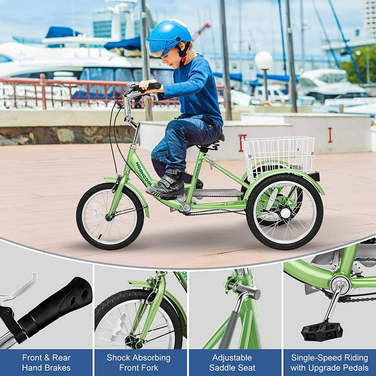 Tricycle with child seats on front sales