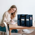 thumbnail image 6 of Kwuty Large Tote Bag for Women Waterproof with 12 Pockets Top Zipper Closure Utility Teacher Nurse Bags for Work School(Dark Blue), 6 of 7