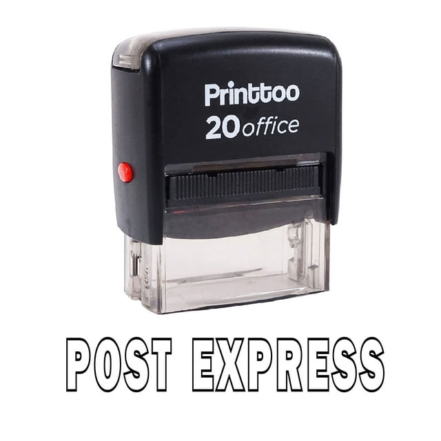 Printtoo Office Stationary Custom Stamp POST EXPRESS Self Inking Rubber Stamp-Black