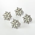 thumbnail image 2 of Saro Lifestyle Floral Bejeweled Design Napkin Ring (Set of 4), 2 of 4