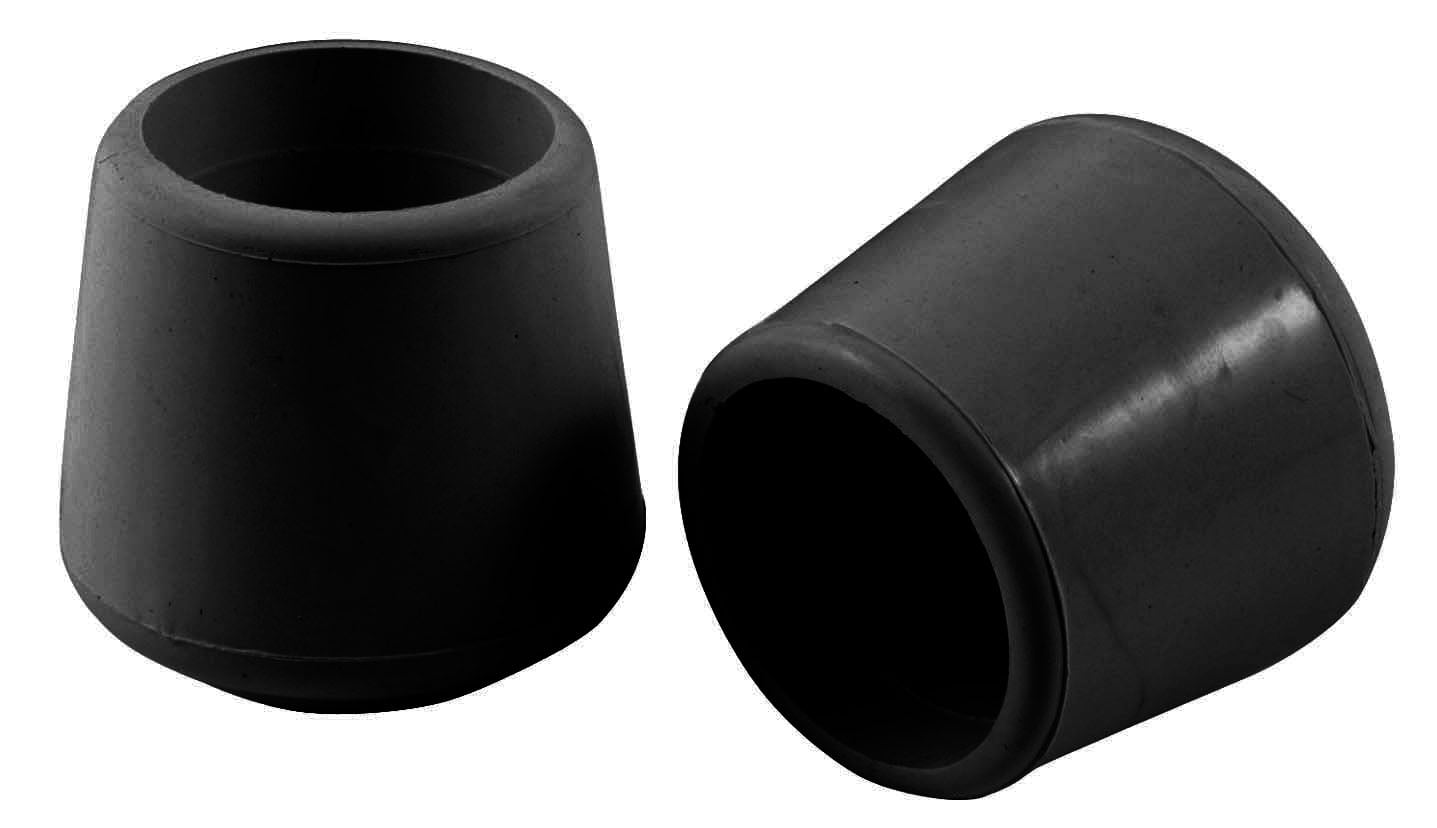 Waxman Consumer Group 4440655 1" Black Rubber Chair Tips, 4 Count