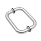 thumbnail image 3 of Puerta de vidrio para ducha, resistente a la oxidación, para puertas de baño, duchas, oficinas y vidrio. Plata A, 3 of 9
