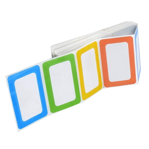 UPOUART 150pcs Writable Name Labels, Removable Identification Stickers in Various Colors for Organizing Items