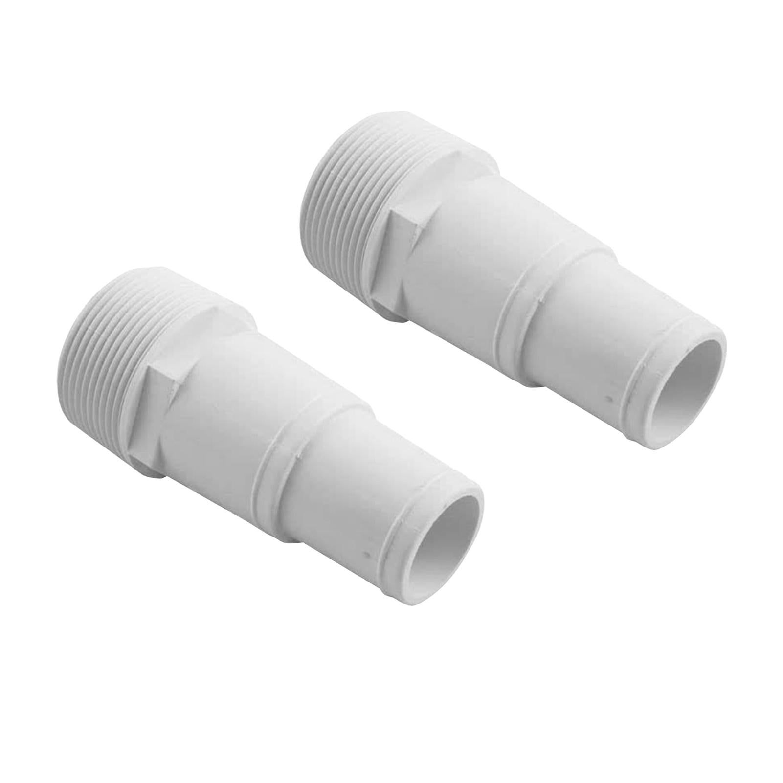 PVC Hose Adapter 3.8cm/1.5inch Threaded Hose Fittings for 11/4 or 1