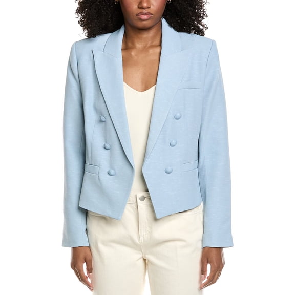 L’AGENCE womens Brooke Blazer, 8, Blue