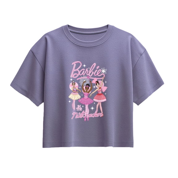 Barbie - The Nutcracker Candy Swirls Short Sleeve Boxy Graphic T-Shirt