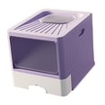 thumbnail image 4 of Caja de Arena para Gatos Jinwen Plegable Bandeja Duradera Violeta, 4 of 8
