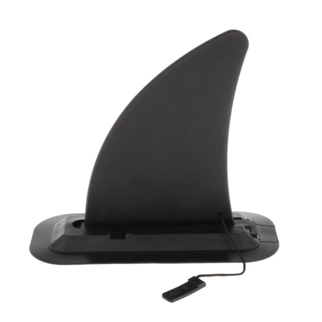Longboard de 8 pulgadas y Single Fin - central de 8 "para de surf y Inflable Paddleboard y más (Negro)