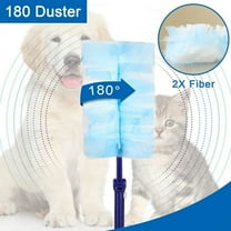 30 Pieces Duster Refills with 1 Long Handle, Disposable Duster Refills Compatible for
