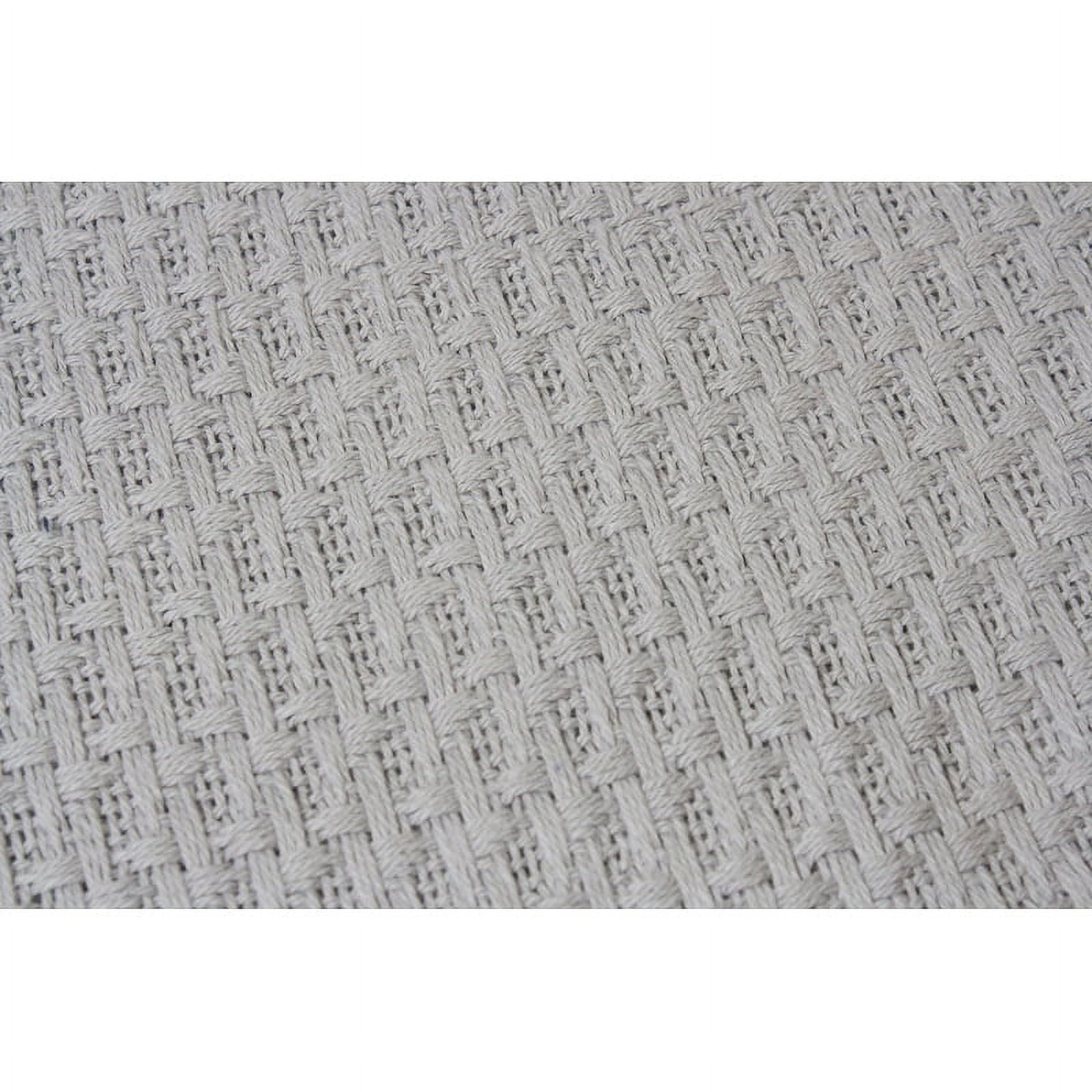 Lintex Linens Marquis 100% Cotton Blanket Full/Queen - Grey