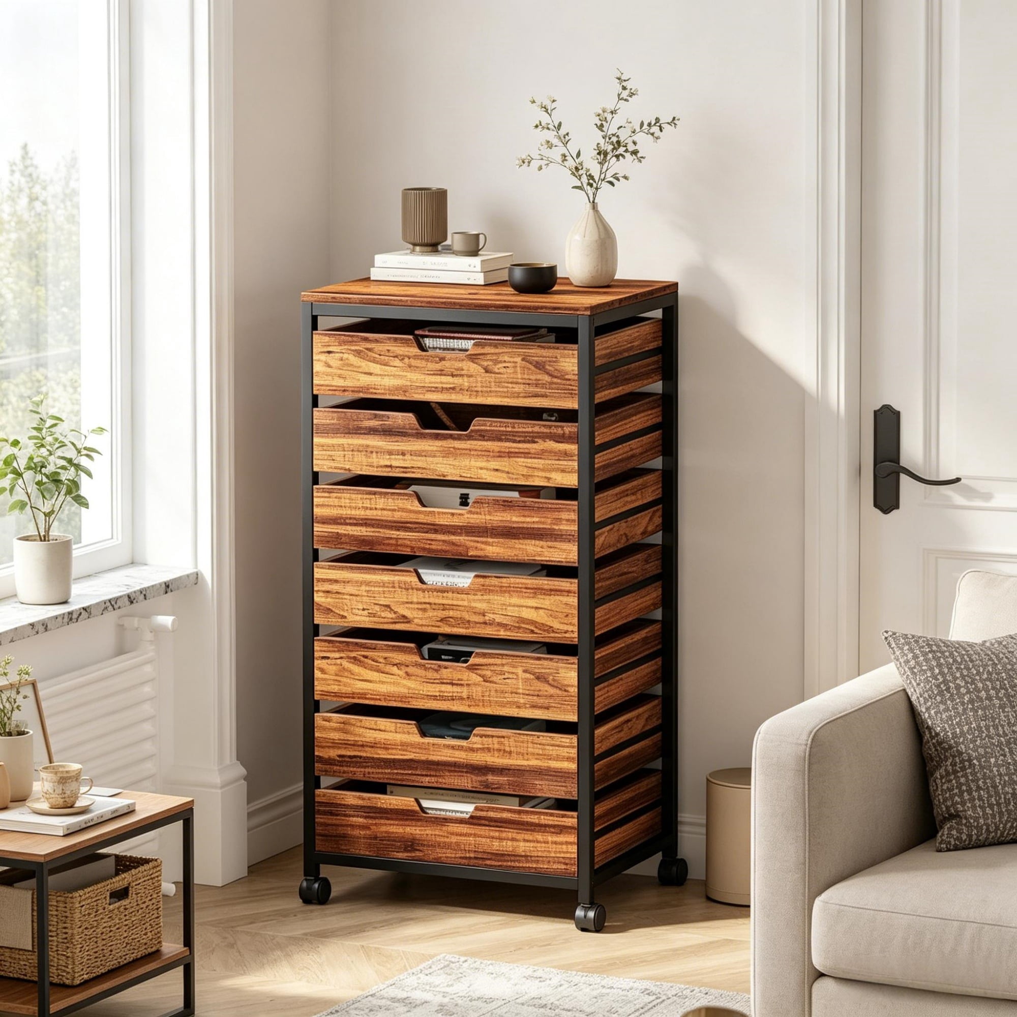 5-drawer Dresser Storage Box Locker Desktop