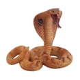 thumbnail image 3 of Modelo de serpiente de juguete, juguetes educativos de animales salvajes realistas de Halloween, figurita de serpiente artificial para Prop Marrón Hugo Juguetes de serpiente de simulación, 3 of 10