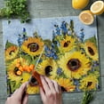 thumbnail image 4 of CounterArt Sunflower Gallery 3mm Tempered Glass Cutting Board 15" by 12", 4 of 7