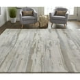 thumbnail image 3 of 5' X 8' Ivory Tan And Brown Abstract Power Loom Distressed Stain Resistant Area Rug, 3 of 9