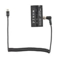 thumbnail image 4 of Dummy Type-C To Double-Sided NP-F550/570/770/970 Dummy Battery Power Adapter With 5-12V Type-C Output Flexible Spring Cable For Field Monitor LED Light Wireless Video Transmission, 4 of 6