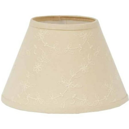 Cream Rectangular Shade - Candlewicking Cream Lampshade