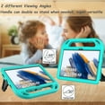 thumbnail image 3 of LTROP Case for Samsung Galaxy Tab A8 10.5 2022(SM-X200/X205/X207) Built-in Screen Protector, Galaxy Tab A8 Case for Kids, Protective Handle Stand Case for Samsung Galaxy Tab A8 10.5" 2022, Teal, 3 of 7