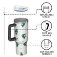thumbnail image 4 of White Christmas Tree Pattern Tumbler with Handle and Lid,40oz Double Wall Vacuum Insulated Tumbler,Cups Gift for Women and Men, 4 of 7