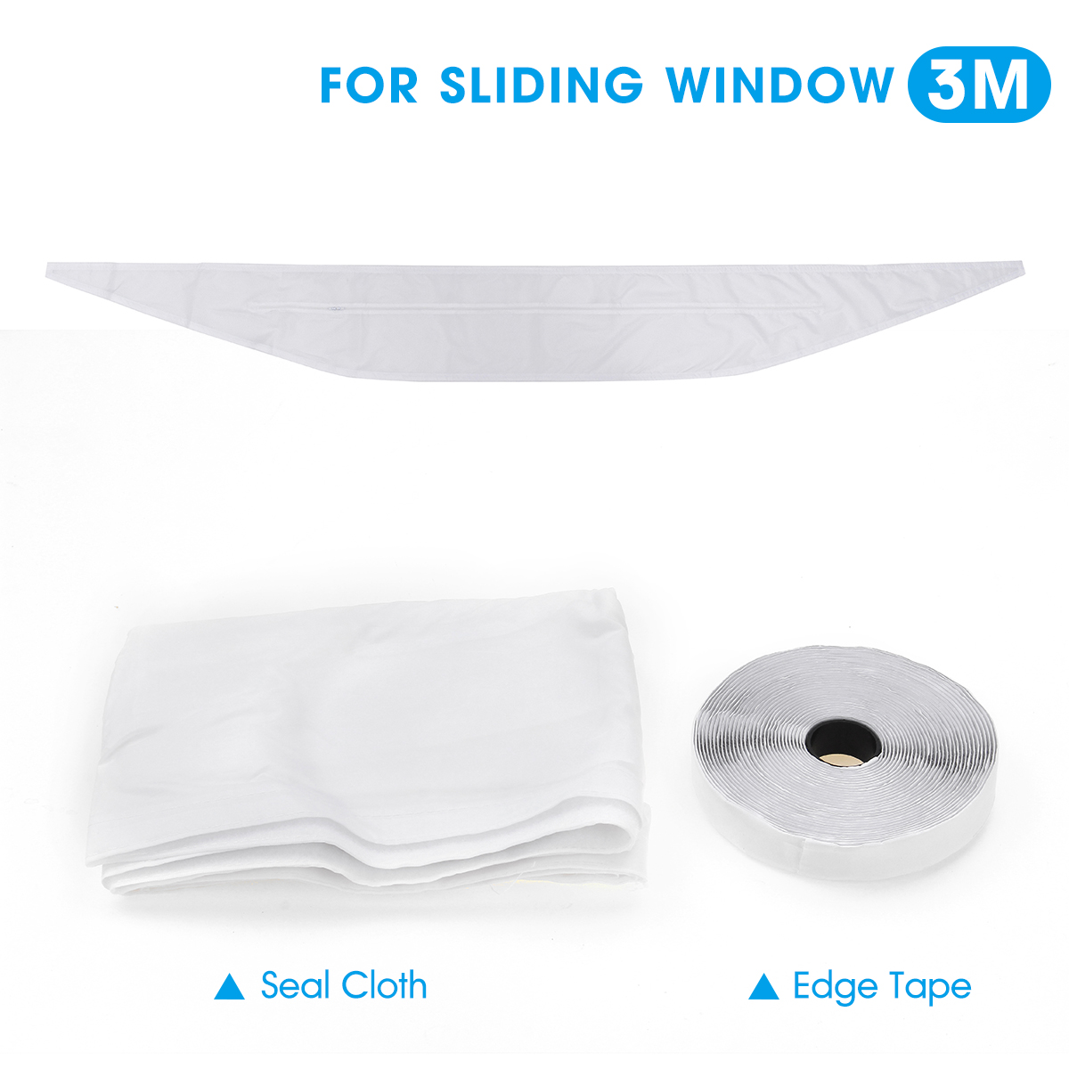 24M Window Sliding Door Seal Cloth Air Locking For Portable Air