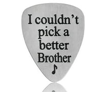 YEEQIN I Couldn’t Pick A Better Brother Musical Guitar Pick Men Jewelry Gift for Brother Birthday Gift Best Friend Gift
