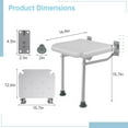 Folding Shower Seat, Wall Mounted Fold Down Shower Bench with Shower