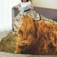 thumbnail image 6 of Honeii Yak Print Fleece Blanket - Throw Blanket for Bed, Sofa, Couch, Camping, and Travel , Microplush Ultra Soft Warm Blanket-50"x40", 6 of 7