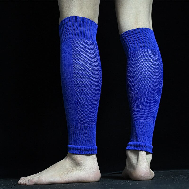 Chaussette de football respirante sans pieds Chaussettes Protege tibias de football professionnel Jambieres fixes Paquet de pieds pour proteger le mollet Walmart