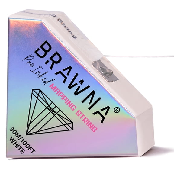 BRAWNA White Brow Mapping String for Eyebrow and Lip Measuring