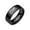 Black#6, variant on Black Plated Titanium Wedding Band, "I Love You", Comfort Fit Ring, Titanium,Black#13