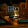 thumbnail image 4 of Battery Operated Flickering LED Lantern with Vintage Design - Indoor Outdoor Camping Party Lighting Lamp, 4 of 5