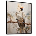 thumbnail image 2 of Designart "Elegance In Beige Parrot Feathers" Parrot Floater Framed Canvas Prints, 2 of 5