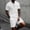 c01White, variant on USNSM Mens Summer Outfits 2 Piece Short Set Casual Track Suits Matching Double Pocket Lapel Half-Button Shirt Vacation Shorts Set White M