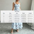 thumbnail image 3 of MYAOYI Women's Dresses Bridal Shower Maxi Dress Square Neck Wide Strap Ditsy Floral Flowy A Line Summer Dress, 3 of 8