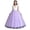 E274-Purple, variant on Girls Solid Sleeveless Mesh Dress Fashion Floral Pattern Flower Girl Formal Gown for Wedding Party 4-12 Years