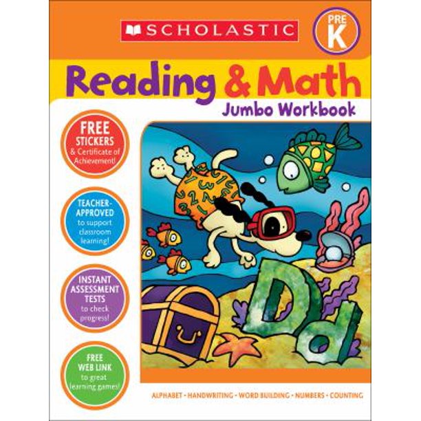 Reading & Math Jumbo Workbook Grade Prek (Paperback Used) 0439785987