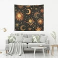 thumbnail image 2 of Yayeee Tapestry Wall Hanging for Bedroom 90" x 60" Living Room Home Wall Art Decor, Sun Moon and Stars Pattern, 2 of 7