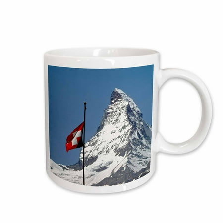 

3dRose Switzerland Matterhorn Mountain Swiss flag - EU29 RER0035 - Ric Ergenbright Ceramic Mug 15-ounce